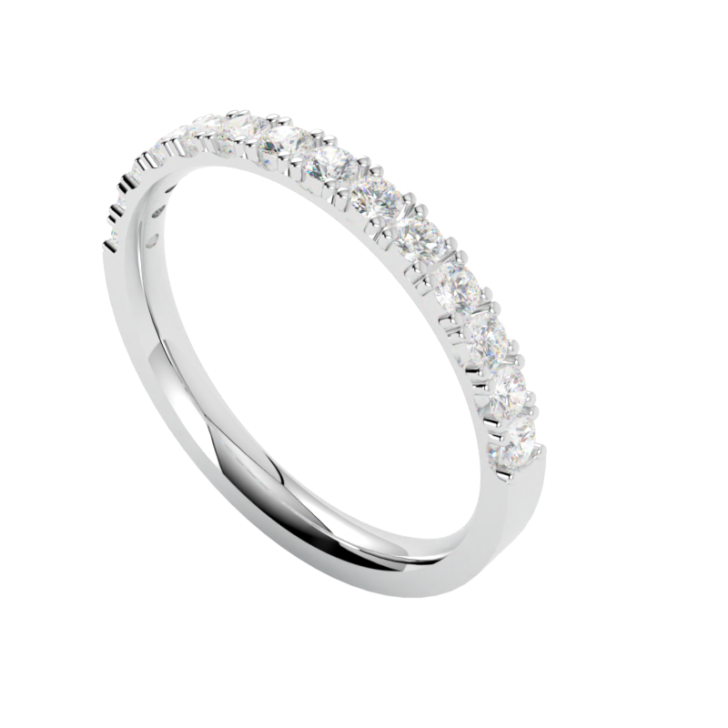 Platynowa obrączka ślubna z diamentami, idealna na ślub